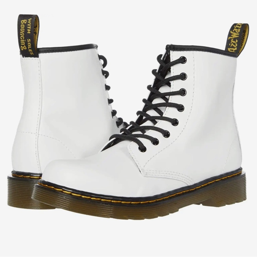 Dr. Martens 1460 White Leather Boots | US Women’s 5 / Big Kid 4